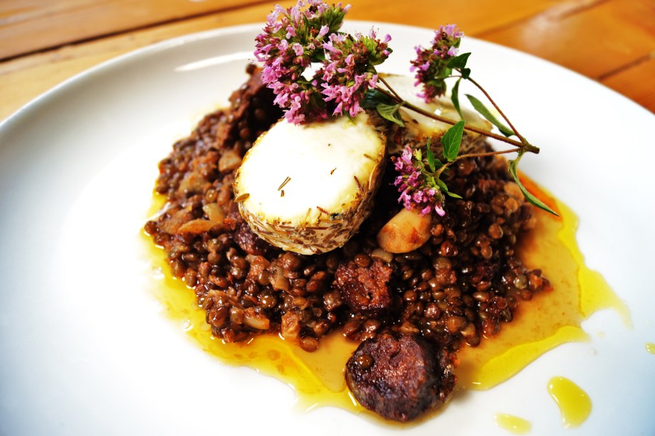 Chorizo Lentils and Triskell