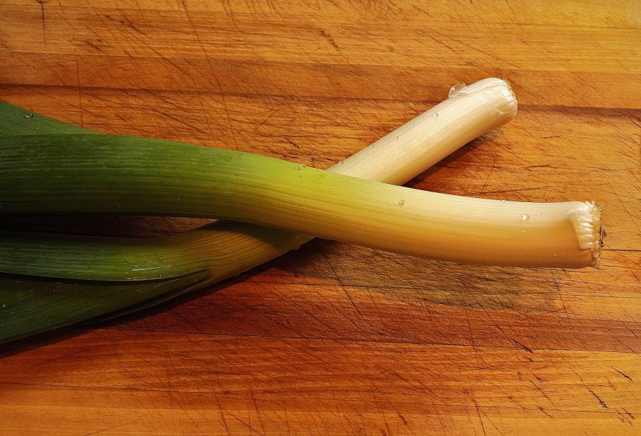 New organic leeks